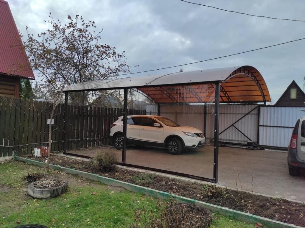 Прозрачные шторы ПВХ для навеса под автомобиль в Некрасовском